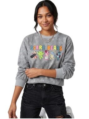 Care Bears x Universal Monsters Scare Bears Sweatshirt Gray Medium